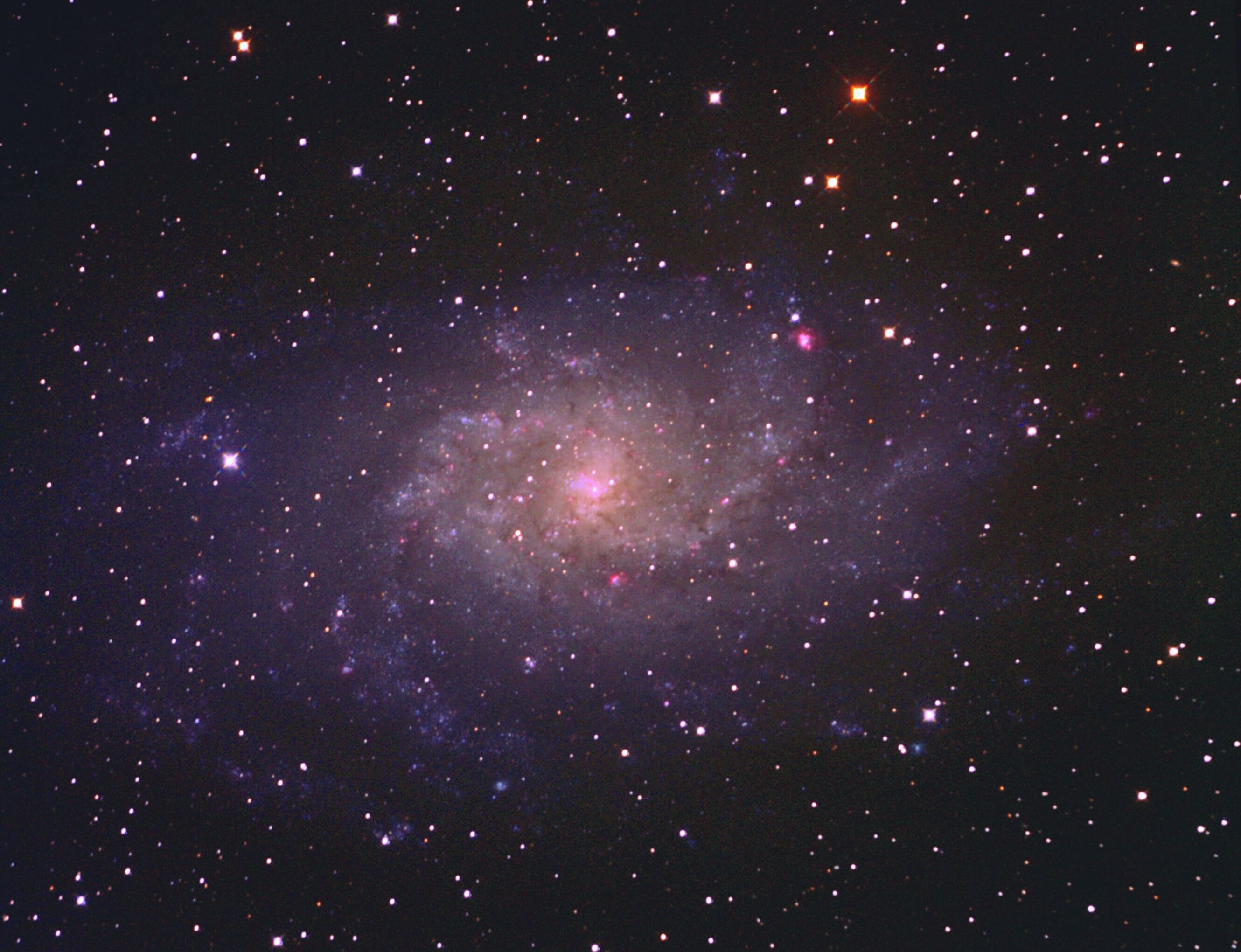M -33 galaxie v Trojúhelníku. 08.2018