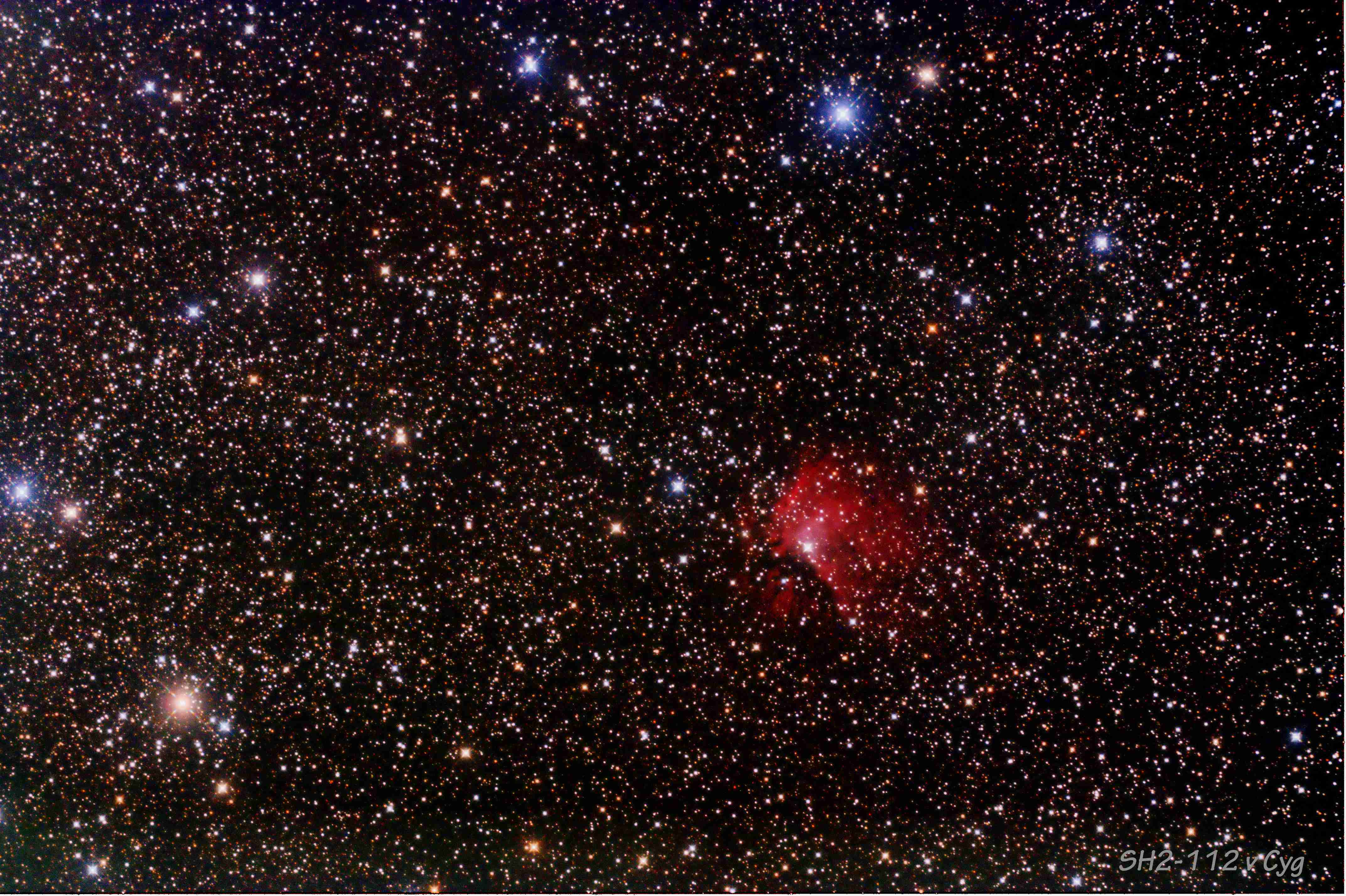 Emisní mlhovia SH2-112 v Cyg 06/2023