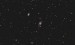 Galaxie s dvojitým pásem "S"NGC 3718 a menší NGC3729 dne 25.5.2017 v Uma.